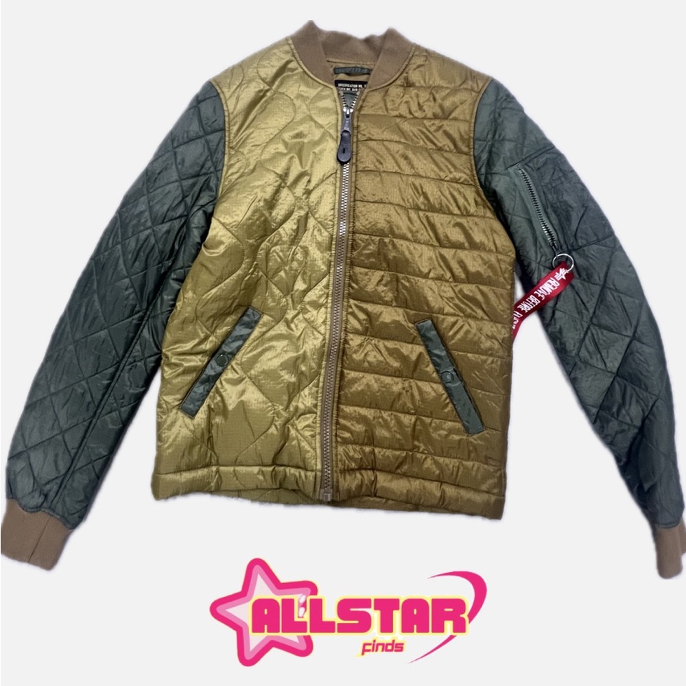 Alpha Industries quilted bomber jacket